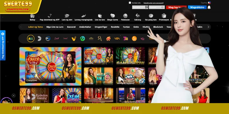 Live Casino ng SWERTE99: Real-time na Aksyon at Eleganteng Libangan